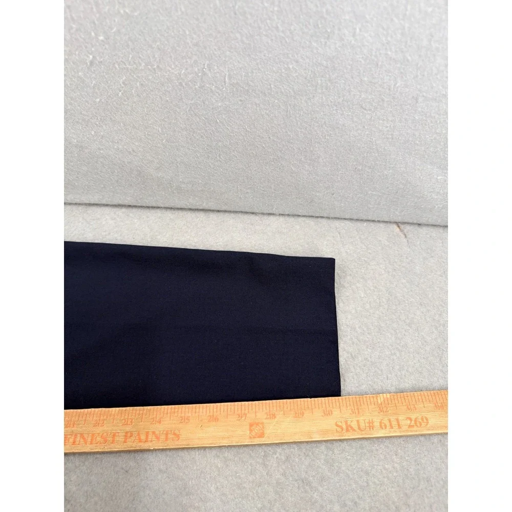 J Crew Bowery Slim Fit Dress Pants Mens 32x32 (33x30.5) Navy Wool Blend Office